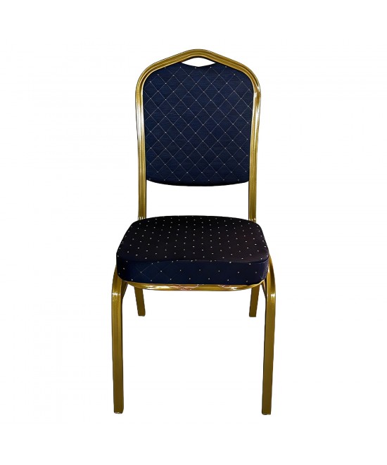 Καρέκλα Catering ArteLibre AUREVIA Μπλε/Χρυσό Ύφασμα/Μέταλλο 57x40x93cm Καρέκλα Catering ArteLibre AUREVIA Μπλε/Χρυσό Ύφασμα/Μέταλλο 57x40x93cm