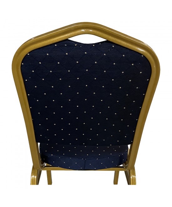 Καρέκλα Catering ArteLibre AUREVIA Μπλε/Χρυσό Ύφασμα/Μέταλλο 57x40x93cm Καρέκλα Catering ArteLibre AUREVIA Μπλε/Χρυσό Ύφασμα/Μέταλλο 57x40x93cm