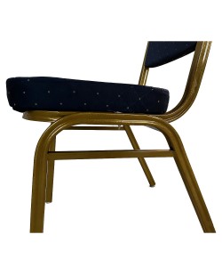 Καρέκλα Catering ArteLibre AUREVIA Μπλε/Χρυσό Ύφασμα/Μέταλλο 57x40x93cm Καρέκλα Catering ArteLibre AUREVIA Μπλε/Χρυσό Ύφασμα/Μέταλλο 57x40x93cm