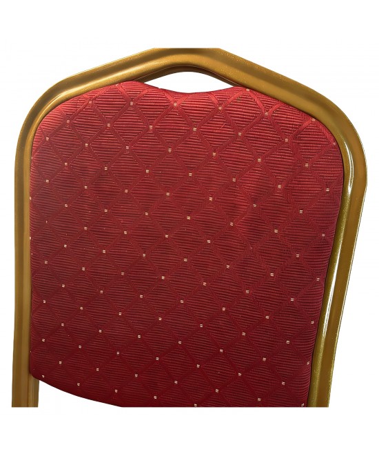 Καρέκλα Catering ArteLibre AUREVIA Κόκκινο/Χρυσό Ύφασμα/Μέταλλο 57x40x93cm