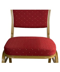 Καρέκλα Catering ArteLibre AUREVIA Κόκκινο/Χρυσό Ύφασμα/Μέταλλο 57x40x93cm Καρέκλα Catering ArteLibre AUREVIA Κόκκινο/Χρυσό Ύφασμα/Μέταλλο 57x40x93cm