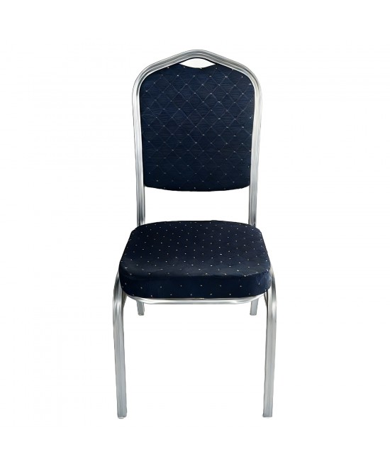 Καρέκλα Catering ArteLibre AUREVIA Μπλε/Ασημί Ύφασμα/Μέταλλο 57x40x93cm Καρέκλα Catering ArteLibre AUREVIA Μπλε/Ασημί Ύφασμα/Μέταλλο 57x40x93cm