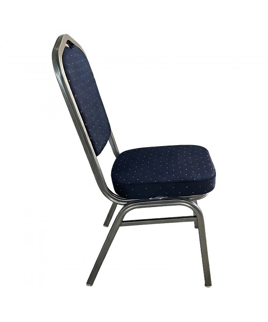 Καρέκλα Catering ArteLibre AUREVIA Μπλε/Ασημί Ύφασμα/Μέταλλο 57x40x93cm Καρέκλα Catering ArteLibre AUREVIA Μπλε/Ασημί Ύφασμα/Μέταλλο 57x40x93cm