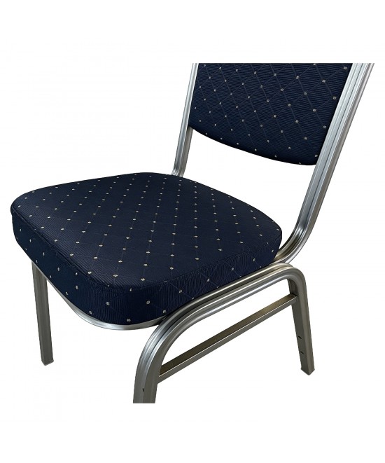 Καρέκλα Catering ArteLibre AUREVIA Μπλε/Ασημί Ύφασμα/Μέταλλο 57x40x93cm Καρέκλα Catering ArteLibre AUREVIA Μπλε/Ασημί Ύφασμα/Μέταλλο 57x40x93cm