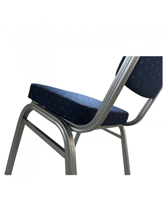 Καρέκλα Catering ArteLibre AUREVIA Μπλε/Ασημί Ύφασμα/Μέταλλο 57x40x93cm Καρέκλα Catering ArteLibre AUREVIA Μπλε/Ασημί Ύφασμα/Μέταλλο 57x40x93cm
