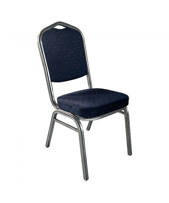 Καρέκλα Catering ArteLibre AUREVIA Μπλε/Ασημί Ύφασμα/Μέταλλο 57x40x93cm Καρέκλα Catering ArteLibre AUREVIA Μπλε/Ασημί Ύφασμα/Μέταλλο 57x40x93cm