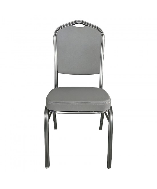 Καρέκλα Catering ArteLibre AUREVIA Γκρι/Ασημί Ύφασμα/Μέταλλο 57x40x93cm Καρέκλα Catering ArteLibre AUREVIA Γκρι/Ασημί Ύφασμα/Μέταλλο 57x40x93cm