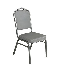 Καρέκλα Catering ArteLibre AUREVIA Γκρι/Ασημί Ύφασμα/Μέταλλο 57x40x93cm