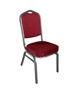 Καρέκλα Catering ArteLibre AUREVIA Κόκκινο/Ασημί Ύφασμα/Μέταλλο 57x40x93cm