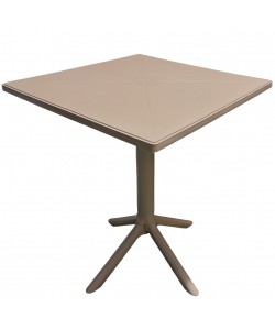Τραπέζι Κήπου ArteLibre NAIDA Cappuccino PP 60x60x75cm
