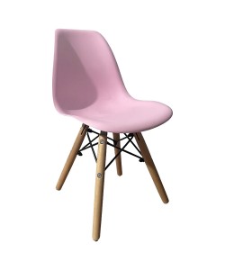 Καρέκλα ArteLibre ROSENE Ροζ/Φυσικό PP/Ξύλο/Μέταλλο 31x39x55cm