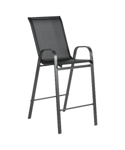 Σκαμπό ArteLibre NEPTUNE Μαύρο Μέταλλο/Textilene 55x70x124cm