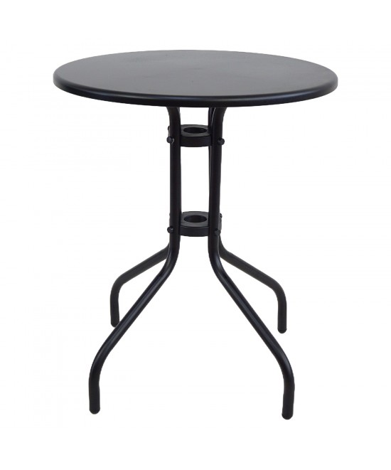Τραπέζι Κήπου ArteLibre SOLIS Μαύρο Μέταλλο Φ60x70cm