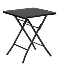 Τραπέζι Κήπου ArteLibre ASTRA Μαύρο Μέταλλο 60x60x70cm