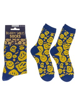 Κάλτσες Χαμόγελα Κίτρινο/Μπλε 70% Βαμβάκι/25% Polyester/5% Ελαστάνη Μέγεθος 36-42