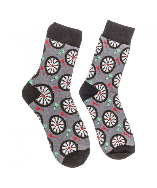 Κάλτσες Βελάκια Γκρι/Μαύρο 70% Βαμβάκι/25% Polyester/5% Ελαστάνη Μέγεθος 42-46