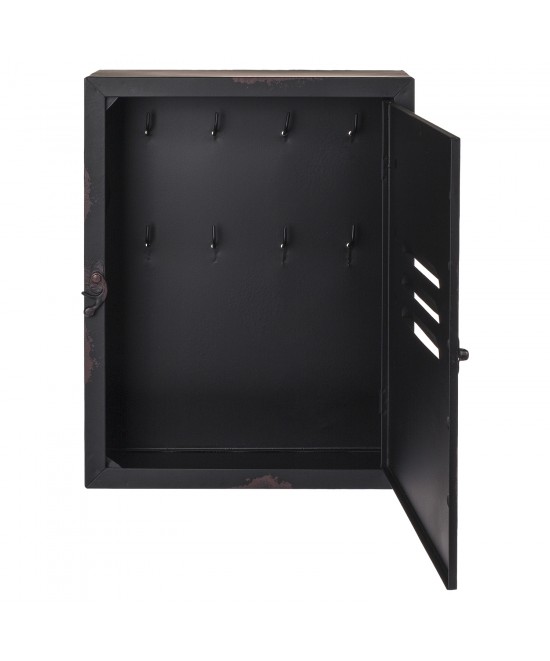 Κλειδοθήκη ‘Cargo’ 8 Θέσεων Μαύρο Μέταλλο 23x9x30cm