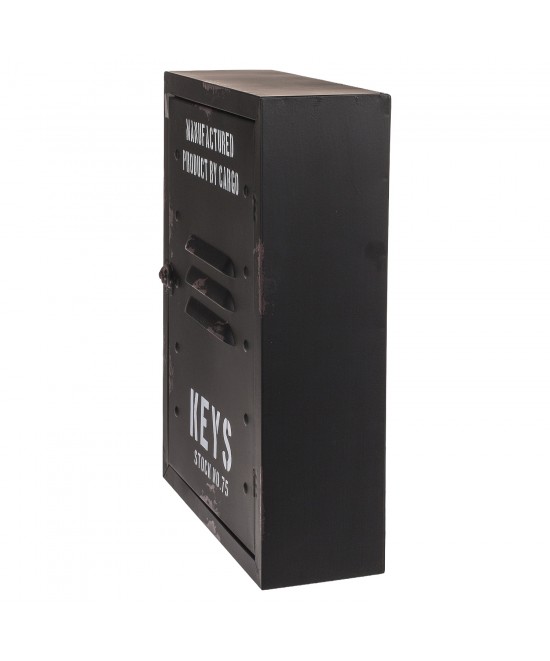 Κλειδοθήκη ‘Cargo’ 8 Θέσεων Μαύρο Μέταλλο 23x9x30cm