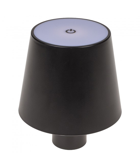 Επιτραπέζιο Φωτιστικό LED Φορητό Για Μπουκάλι Μαύρο Πλαστικό 11x10.5cm