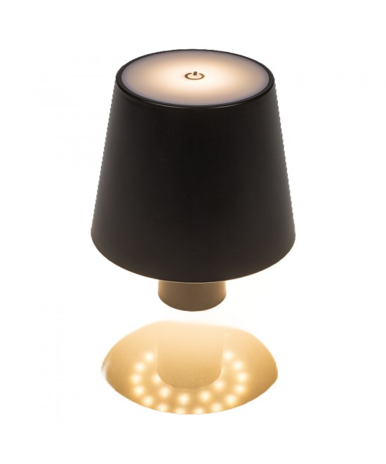 Επιτραπέζιο Φωτιστικό LED Φορητό Για Μπουκάλι Μαύρο Πλαστικό 11x10.5cm
