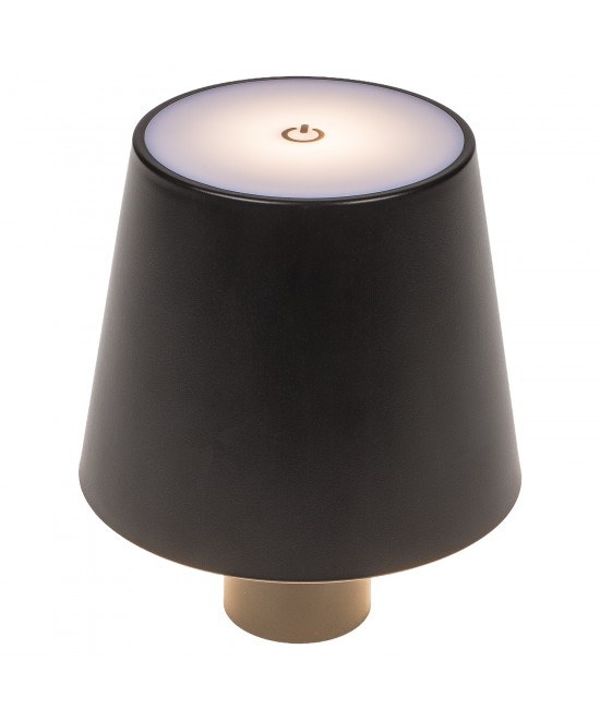 Επιτραπέζιο Φωτιστικό LED Φορητό Για Μπουκάλι Μαύρο Πλαστικό 11x10.5cm