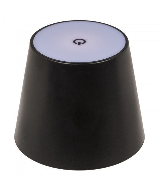 Επιτραπέζιο Φωτιστικό LED Φορητό Για Μπουκάλι Μαύρο Πλαστικό 11x10.5cm