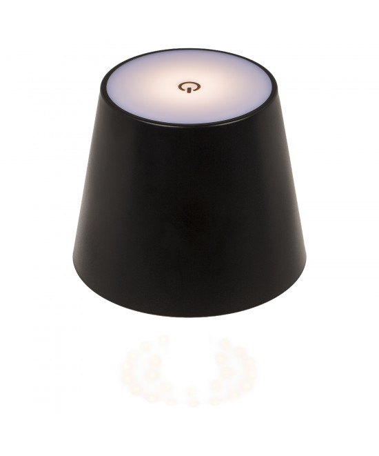 Επιτραπέζιο Φωτιστικό LED Φορητό Για Μπουκάλι Μαύρο Πλαστικό 11x10.5cm