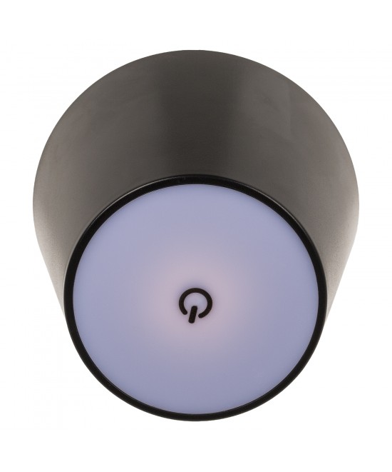 Επιτραπέζιο Φωτιστικό LED Φορητό Για Μπουκάλι Μαύρο Πλαστικό 11x10.5cm