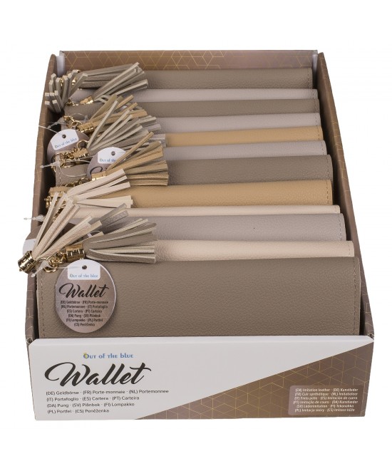 Πορτοφόλι Με Θήκη Με Φερμουάρ Δερματίνη 19x9.5cm Σε 4 Χρώματα