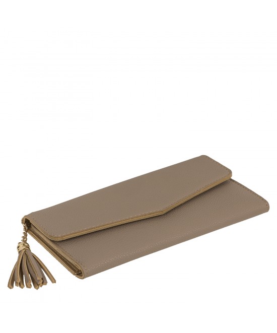 Πορτοφόλι Με Θήκη Με Φερμουάρ Δερματίνη 19x9.5cm Σε 4 Χρώματα