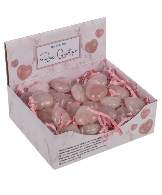 Καρδιά Χαλαζία Ροζ 2.5cm