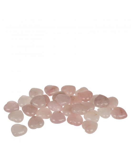 Καρδιά Χαλαζία Ροζ 2.5cm