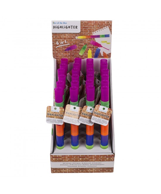 Μαρκαδόρος Υπογραμμίσεως 6 Σε 1 Πλαστικό 21cm