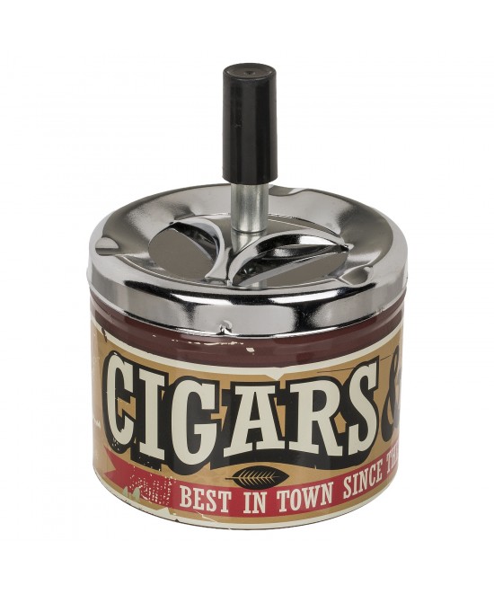 Σταχτοδοχείο Μέταλλο 10cm Σε 4 Σχέδια