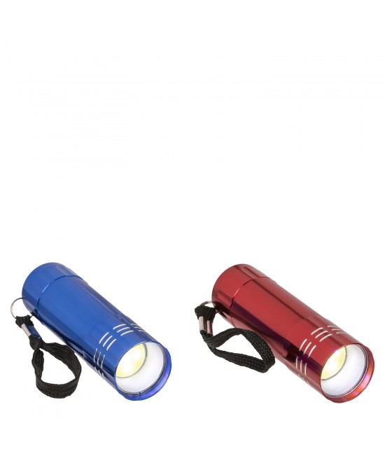 Φακός COB-LED Μπαταρίας Αλουμίνιο 8.5cm Σε 4 Χρώματα