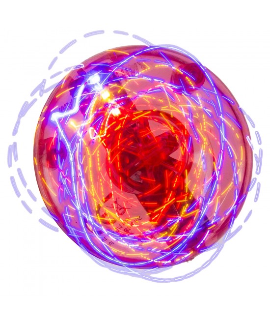 Παιχνίδι Σβούρα Με LED Πλαστικό 4.5cm Σε 6 Χρώματα