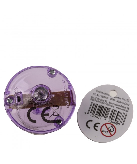 Παιχνίδι Σβούρα Με LED Πλαστικό 4.5cm Σε 6 Χρώματα