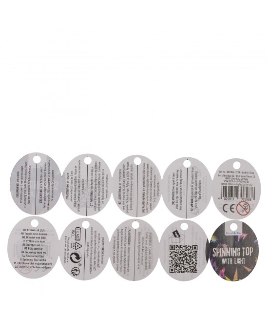 Παιχνίδι Σβούρα Με LED Πλαστικό 4.5cm Σε 6 Χρώματα