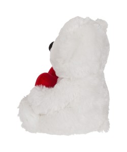 Αρκουδάκι Με Κόκκινη Καρδιά ‘I Love You’ Λευκό/Κόκκινο 22cm