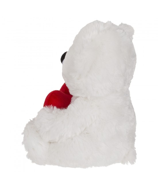 Αρκουδάκι Με Κόκκινη Καρδιά ‘I Love You’ Λευκό/Κόκκινο 22cm