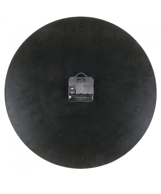 Ρολόι Τοίχου Με Μαθηματικές Εξισώσεις Μαύρο Φ35cm