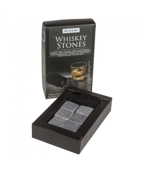 Πέτρες Ψύξης Για Ουίσκι Σε Βελούδινη Θήκη Σετ 6Τμχ