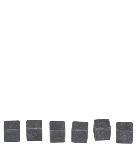 Πέτρες Ψύξης Για Ουίσκι Σε Βελούδινη Θήκη Σετ 6Τμχ