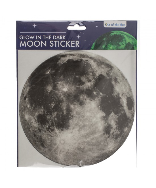Αυτοκόλλητο Τοίχου Που Φωσφορίζει Σελήνη 19.3cm
