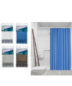 Κουρτίνα Μπάνιου PVC 240x200cm Σε 4 Σχέδια