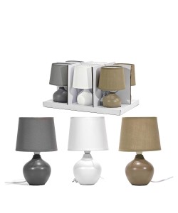 Λάμπα Επιτραπέζια Κεραμική H24cm Σε 3 Χρώματα