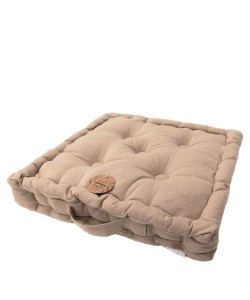 Μαξιλάρι Καρέκλας Μπεζ Βαμβακερό 40x40x8cm