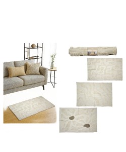 Χαλί Panna Ilary 100% Βαμβάκι 60x90cm Σε 4 Σχέδια