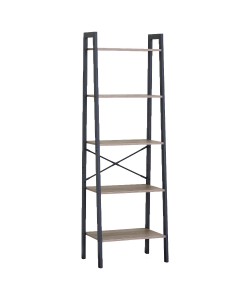 Ραφιέρα ArteLibre TARNOX Με 5 Ράφια Δρυς/Μαύρο MDF/Μέταλλο 56x37.8x172.2cm Ραφιέρα ArteLibre TARNOX Με 5 Ράφια Δρυς/Μαύρο MDF/Μέταλλο 56x37.8x172.2cm