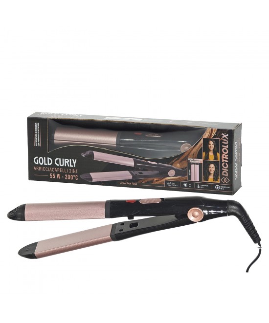 Ψαλίδι Μαλλιών Gold Curly 2in1 Κεραμικό 55W Φ32mm